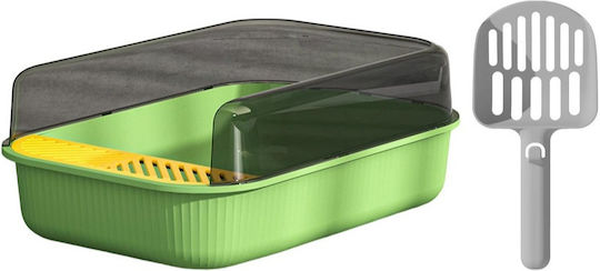 Toaletă Pentru Pisici Cu Filtru Verde L50.5 x l34.5 x H18.5cm