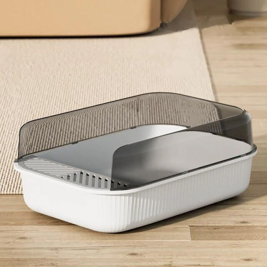 Lecăniță Pentru Pisici Cu Filtru Alb L50,5 x l34,5 x î18,5cm