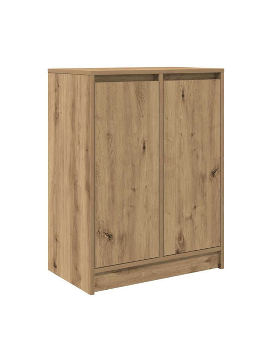 Office Storage Chipboard Cabinet Coffee L57xW34xH76cm