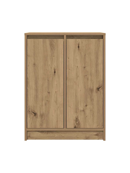 Office Storage Chipboard Cabinet Coffee L57xW34xH76cm