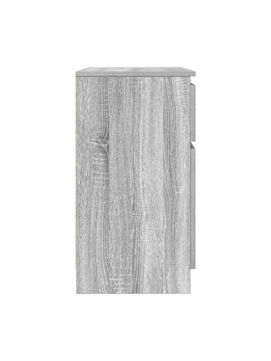 Συρταριέρα Γραφείου Ξύλινη Γκρι Sonoma 71x35x65cm