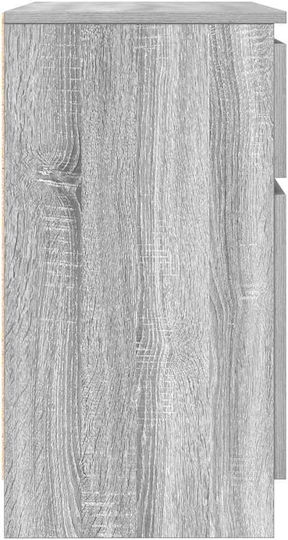 Συρταριέρα Γραφείου από MDF Γκρι Sonoma 71x35x65cm