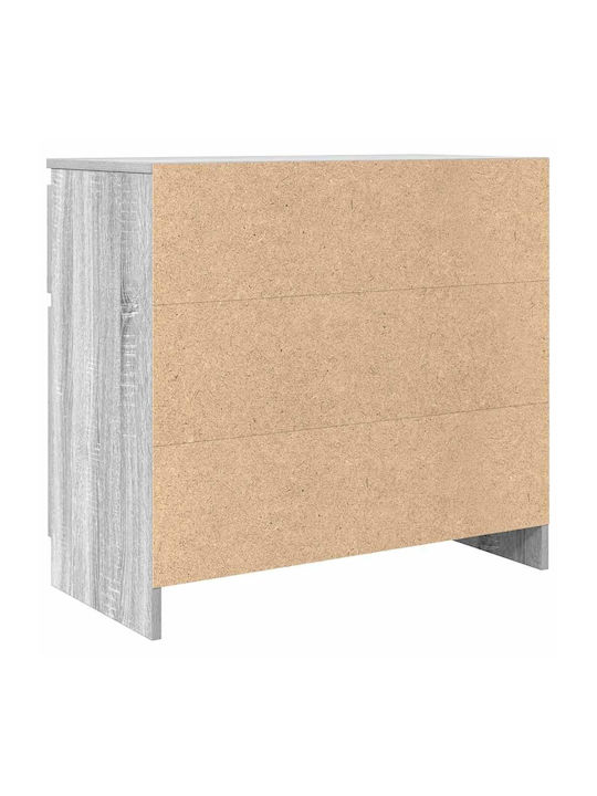 Συρταριέρα Γραφείου Ξύλινη Γκρι Sonoma 71x35x65cm