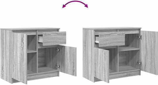 Συρταριέρα Γραφείου από MDF Γκρι Sonoma 71x35x65cm