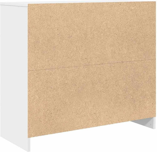 vidaXL Office Storage Cabinet Wooden White 85x34x76cm