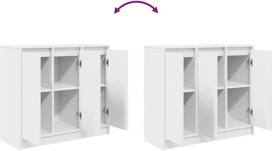 vidaXL Office Storage Cabinet Wooden White 85x34x76cm