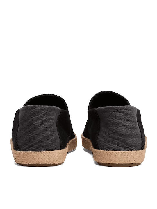 Stoff Herren Espadrilles in Schwarz Farbe