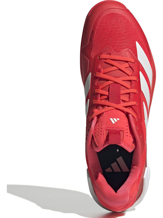 adidas Adizero Ubersonic 5 Men's Tennis Shoes for Clay Courts Red