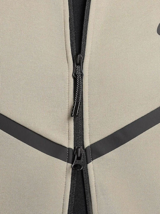 Tech Tech Fleece Geacă Cu Glugă Bej