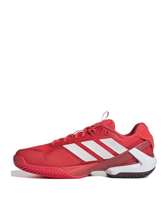 adidas Adizero Ubersonic 5 Men's Tennis Shoes for Clay Courts Red