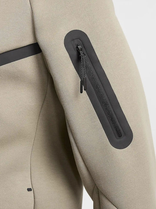 Tech Tech Fleece Geacă Cu Glugă Bej