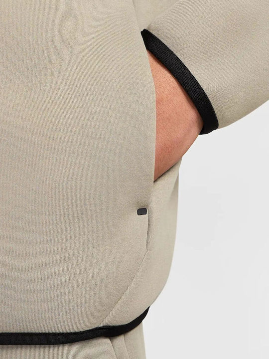Tech Tech Fleece Geacă Cu Glugă Bej