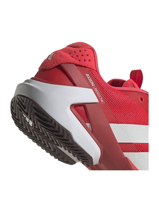 adidas Adizero Ubersonic 5 Men's Tennis Shoes for Clay Courts Red