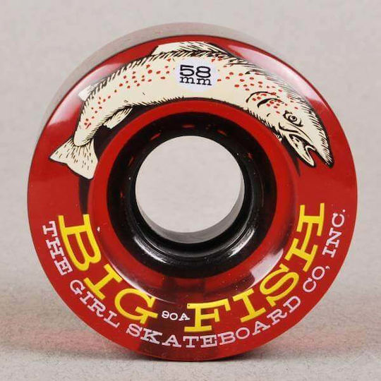 Girl Big Fish Cruiser Skateboard Rollen 58mm Rollen