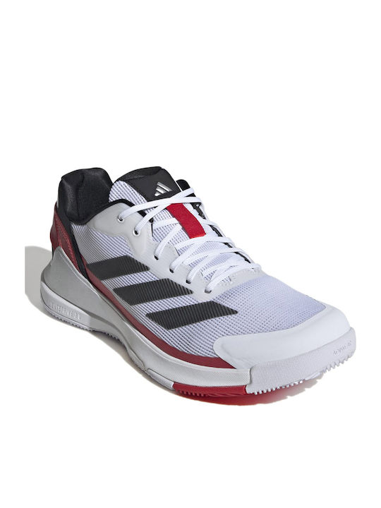 adidas Crazyquick Ανδρικά Παπούτσια Padel Λευκά