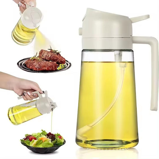 Ölkanne Glas mit Ausgießer 500ml