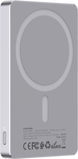 Vidvie PB789 MagSafe Power Bank 5000mAh 20W with USB-C Port Power Delivery Gray