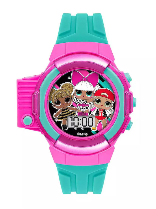 Disney Ceas digital pentru copii Lol Surprise cu curea din cauciuc/plastic Multicolor