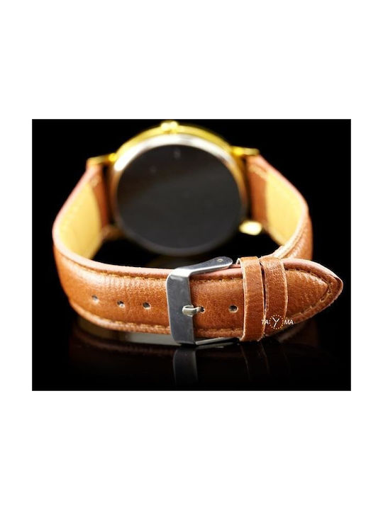 Women's Watch with Brown Leather Strap