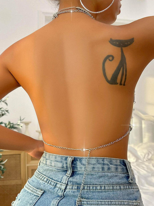 Crop-Top mit Metallherzen