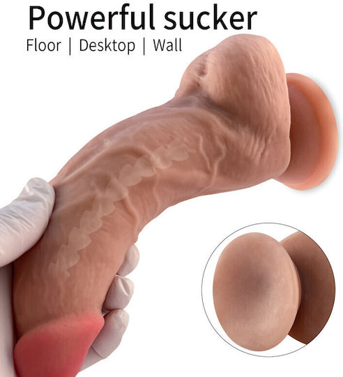 Ophelia's Dream Realistisches Dildo mit Hoden und Saugnapf Fleisch 20cm
