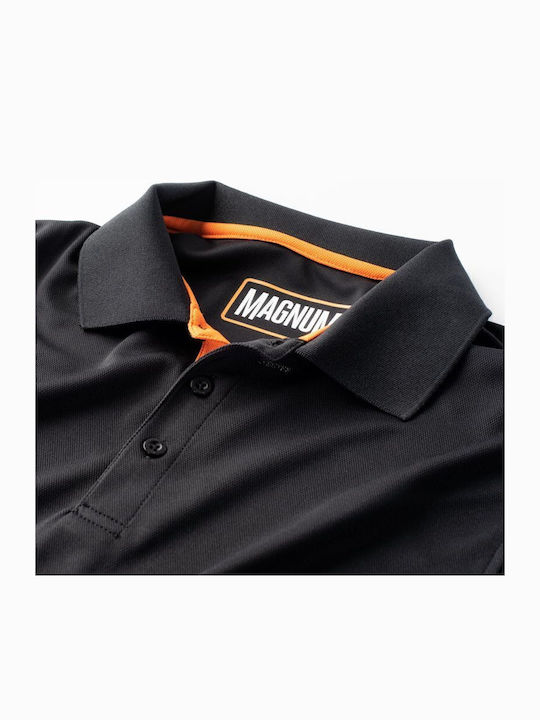 Magnum Ανδρικό Διαφημιστικό T-shirt Κοντομάνικο σε Μαύρο Χρώμα