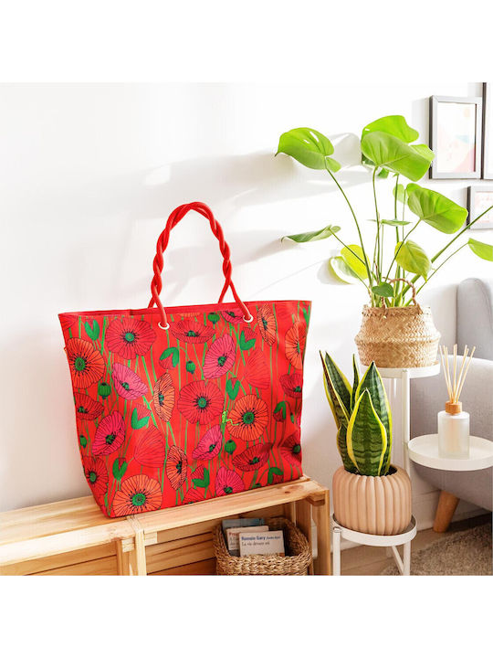 Pylones Red Beach Bag