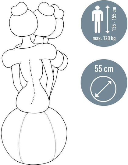 Minge Ergonomică pentru Șezut cu Greutăți Ø 55 Cm Ergo – Leitz