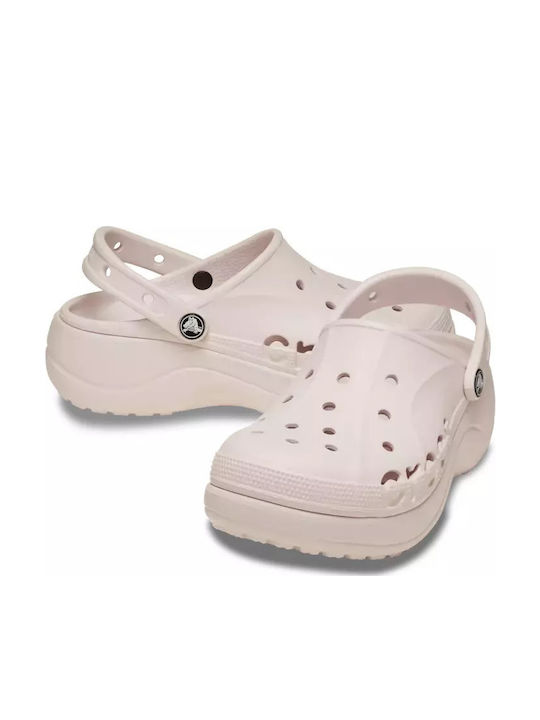 Crocs Baya Γυναικεία Σαμπό Ροζ