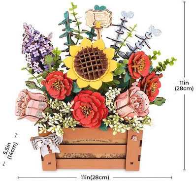 Rowood Wooden Bloom Box Puzzle 3D 658pcs