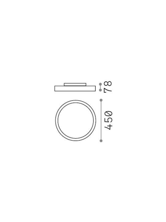 Ideal Lux Deckenleuchte LED Ideal Lux Deckenleuchte LED