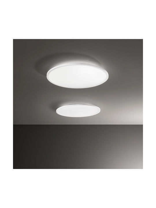 Ideal Lux Πλαφονιέρα Οροφής Λευκή με Ενσωματωμένο LED