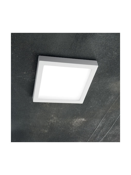 Ideal Lux Ceiling Mount Light 30cm White with Integrated LED