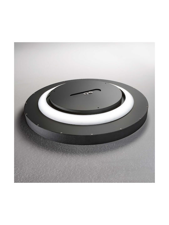 Ideal Lux Ceiling Mount Light Black with Integrated LED
