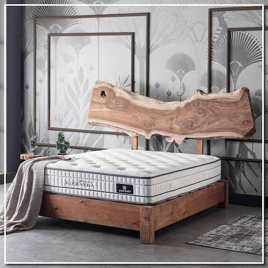 Como felt & wadding producers Aloe Vera Double Ergonomic Mattress Double-Sided Roll Pack 140x190x30cm with Independent Springs