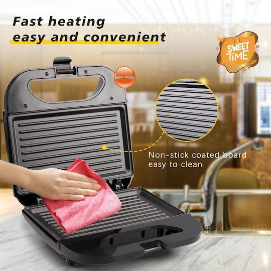 Raf R261 Τοστιέρα για 2 Τοστ 850W Μαύρη