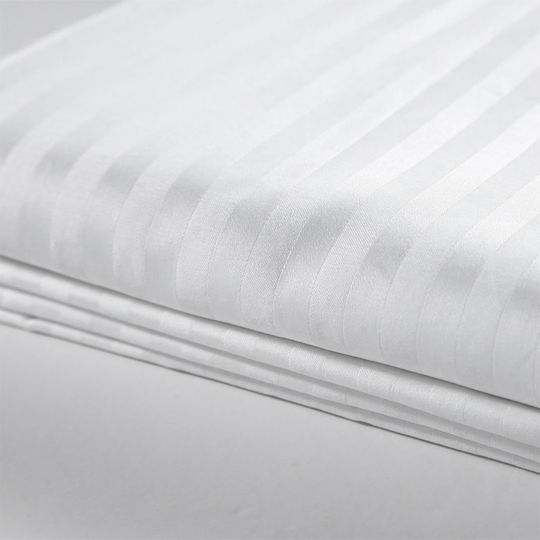 Lino Home Hotel Sheet White King Size 280x280cm 100% Cotton 1pcs