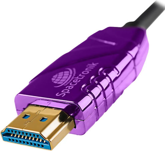 Spacetronik HDMI 2.1 Ultra High Speed 48Gbps 4K 120Hz HDR VRR Kabel HDMI-Stecker - HDMI-Stecker 20m Schwarz