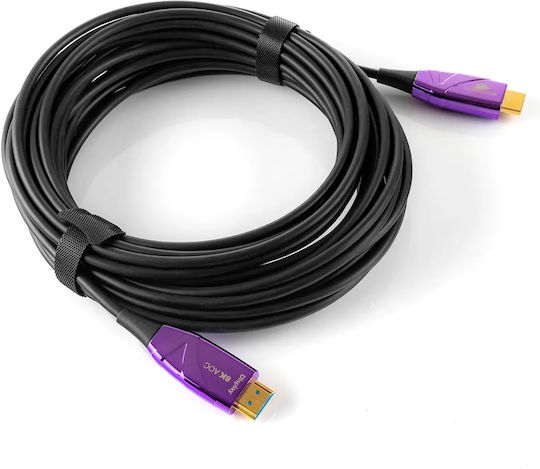 Spacetronik HDMI 2.1 Ultra High Speed 48Gbps 4K 120Hz HDR VRR Kabel HDMI-Stecker - HDMI-Stecker 30m Schwarzes