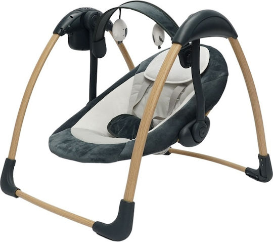 Bo Jungle Electric Relax pentru Bebeluși Leagăn Dolphy cu Muzică Dolphy Shady Grey