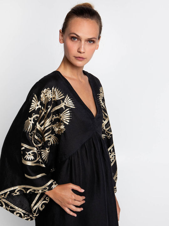 Greek Archaic Kori Dress All Day Black