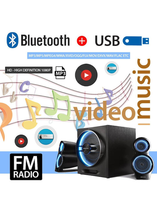 PerVoi Car Audio System 1DIN (Bluetooth/USB)