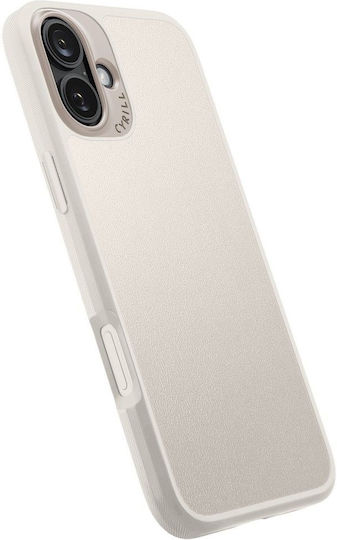 Spigen Cyrill Kajuk MagSafe Back Cover Piele artificială Bej (iPhone 16)