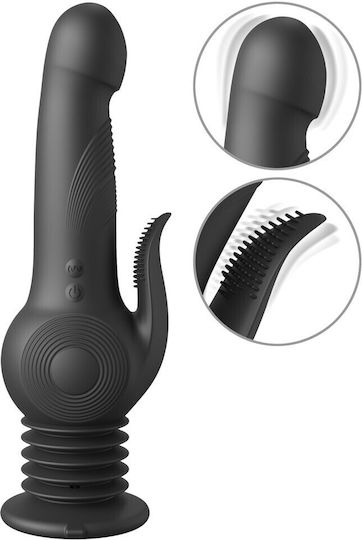 Pipedream Fantasy Series Pogo Thruster Vibrator Rabbit Black