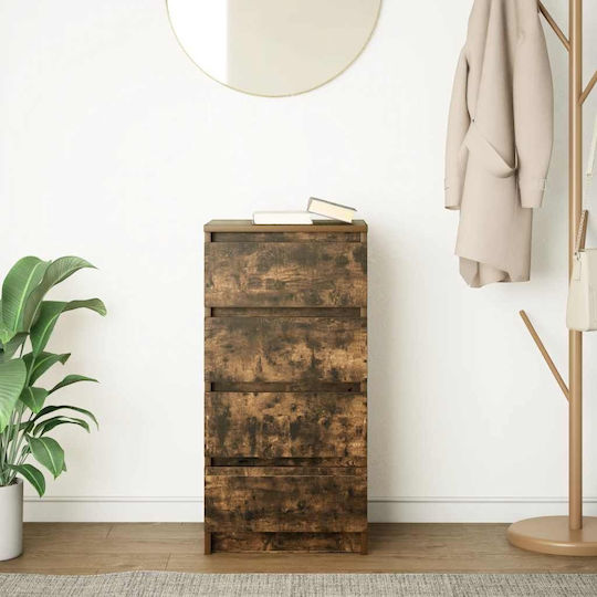 vidaXL Office Storage Drawers & Cabinets Wooden Brown 37.5x35x76cm