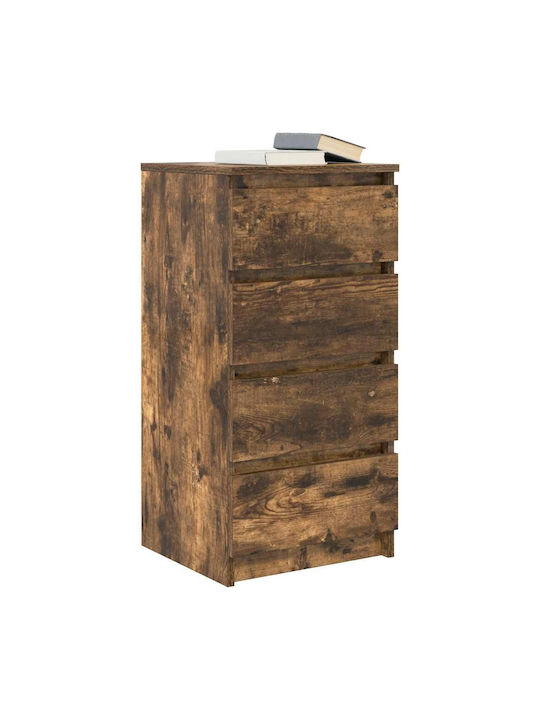 Office Storage Chipboard Drawer Coffee L37.5xW35xH76cm