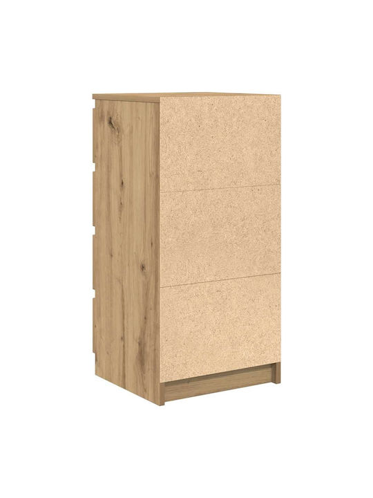 Чекмеджета Офис Дървена Кафяв 37.5x35x76см