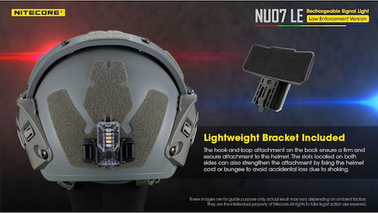 Φακός Κράνους Led Nitecore Headlamp Nu07le