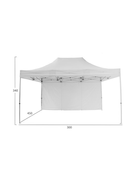 Homemarkt Gazebo Επαγγελματικο Βαρεως Τυπου Cressen Hm6306 Πτυσσομενο Αλουμινιου 3x4 5x3 4y