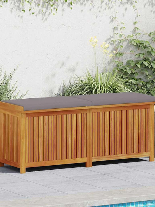 Outdoor Cushion Box 150x50x60.5 cm Solid Fir Wood Brown 150 x 50 x 60.5 cm